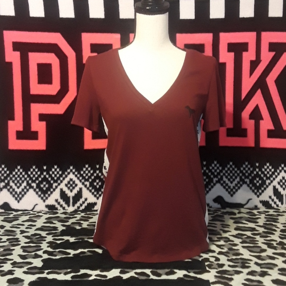 NWT Pink vs Burgundy Tee